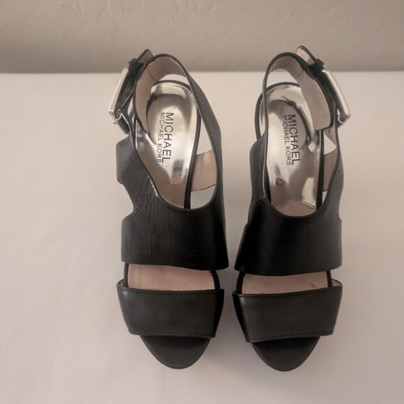 Michael Kors Strappy Stiletto Belted Heels Size 7 - Picture 5 of 5
